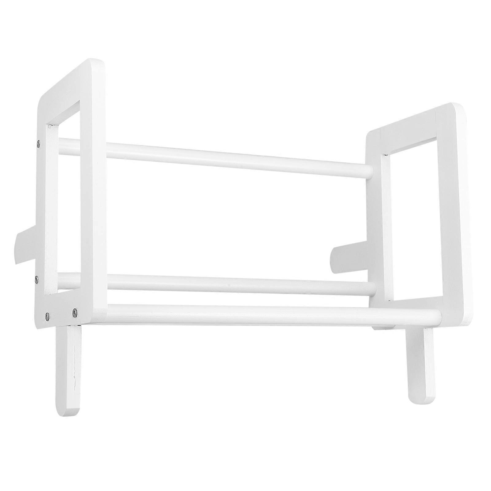 Reading Book Rack Decorative Storage Shelf For Office Workers Functional White 1 Piece