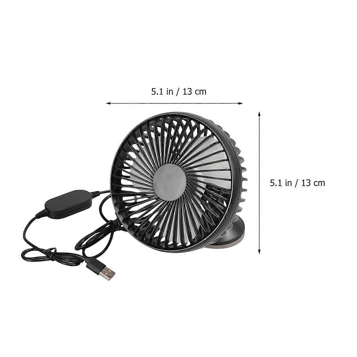 Vehicle Mounted Car Cooler Fan USB Plug Adjustable Quiet Operation For Car Owners 1Set