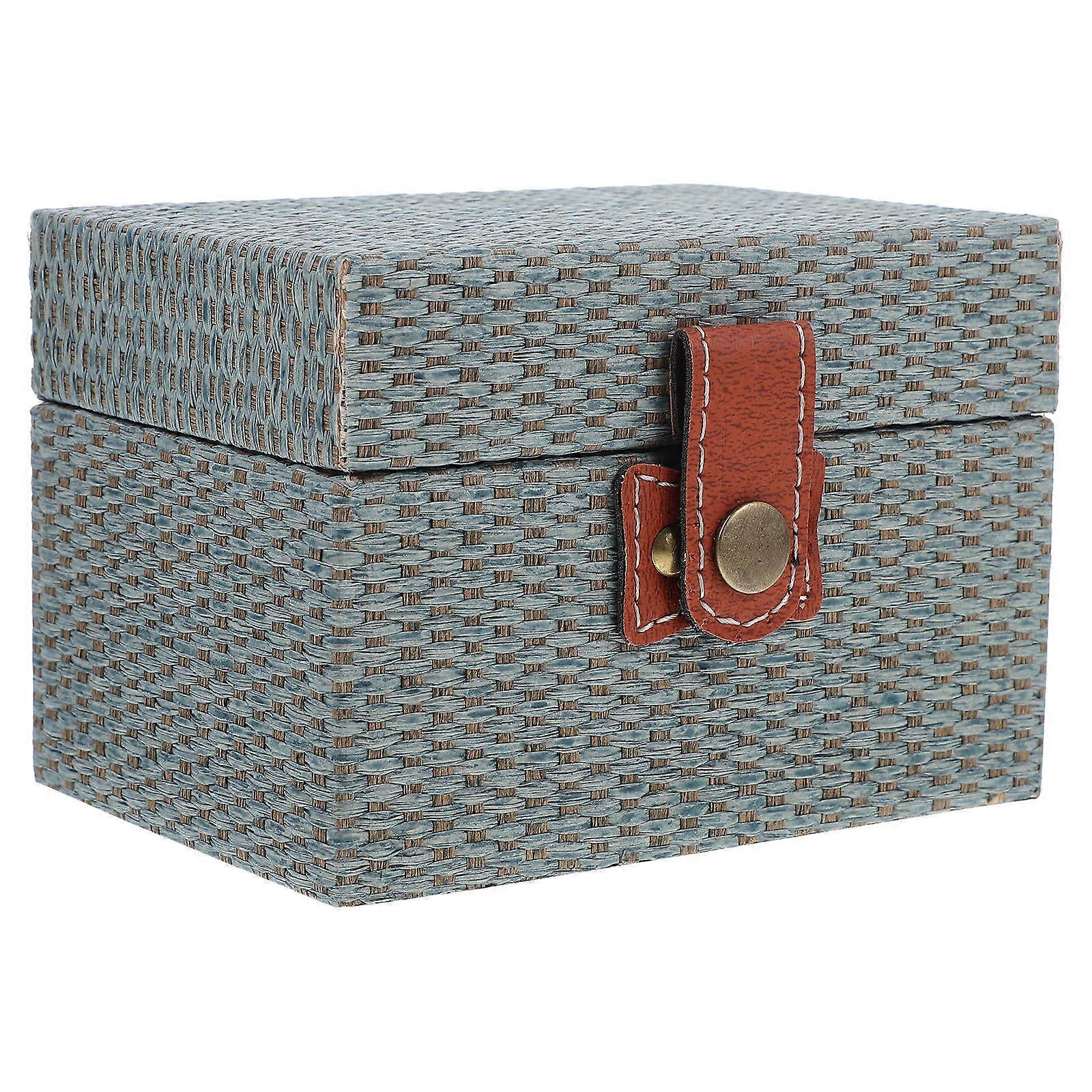 5Pcs Jewelry Organizer Case Rectangular Storage Solution For Watches Keys Coins Bedroom