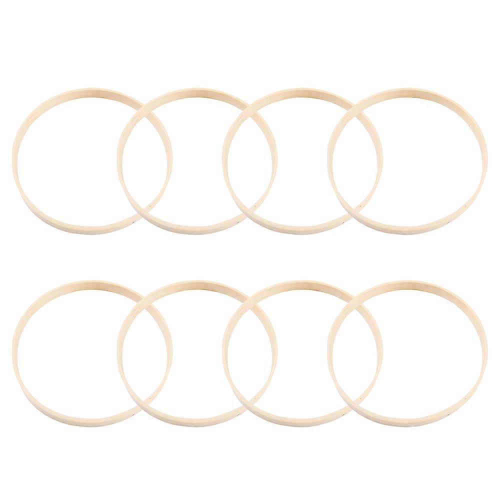 Round Bamboo Hoops 24Pcs Ideal For Dream Catcher Crafting Home Decoration Accessories With Durable Design Perfect For DIY Enthusiasts