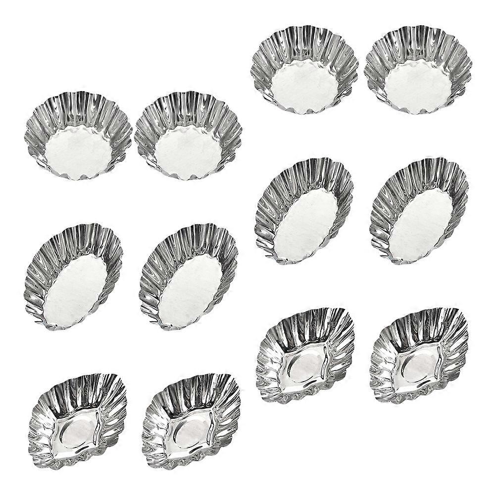 DIY Baking Egg Tart Molds Stainless Steel For Professional Bakers 24 Pcs Non-Deforming Simple Design