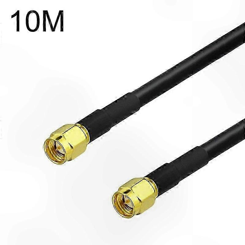 10m SMA Male to SMA Male Coaxial Cable RG58 Adapter for Networking and Signal Transmission Use