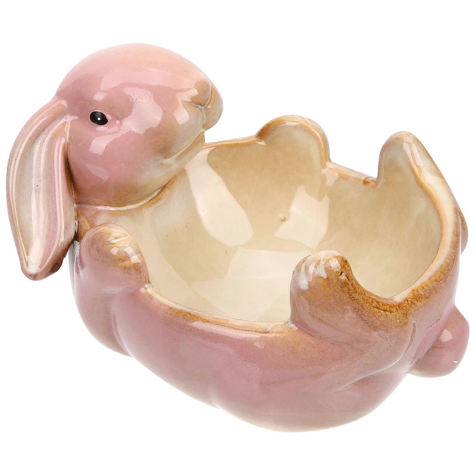 Rectangular Ceramic Tray Desktop Storage Holder For Keys Jewelries And Phone 2Pcs