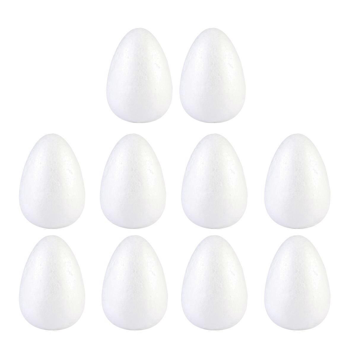 Easter DIY Egg Solid Egg for Decor 30Pcs White Painting Craft