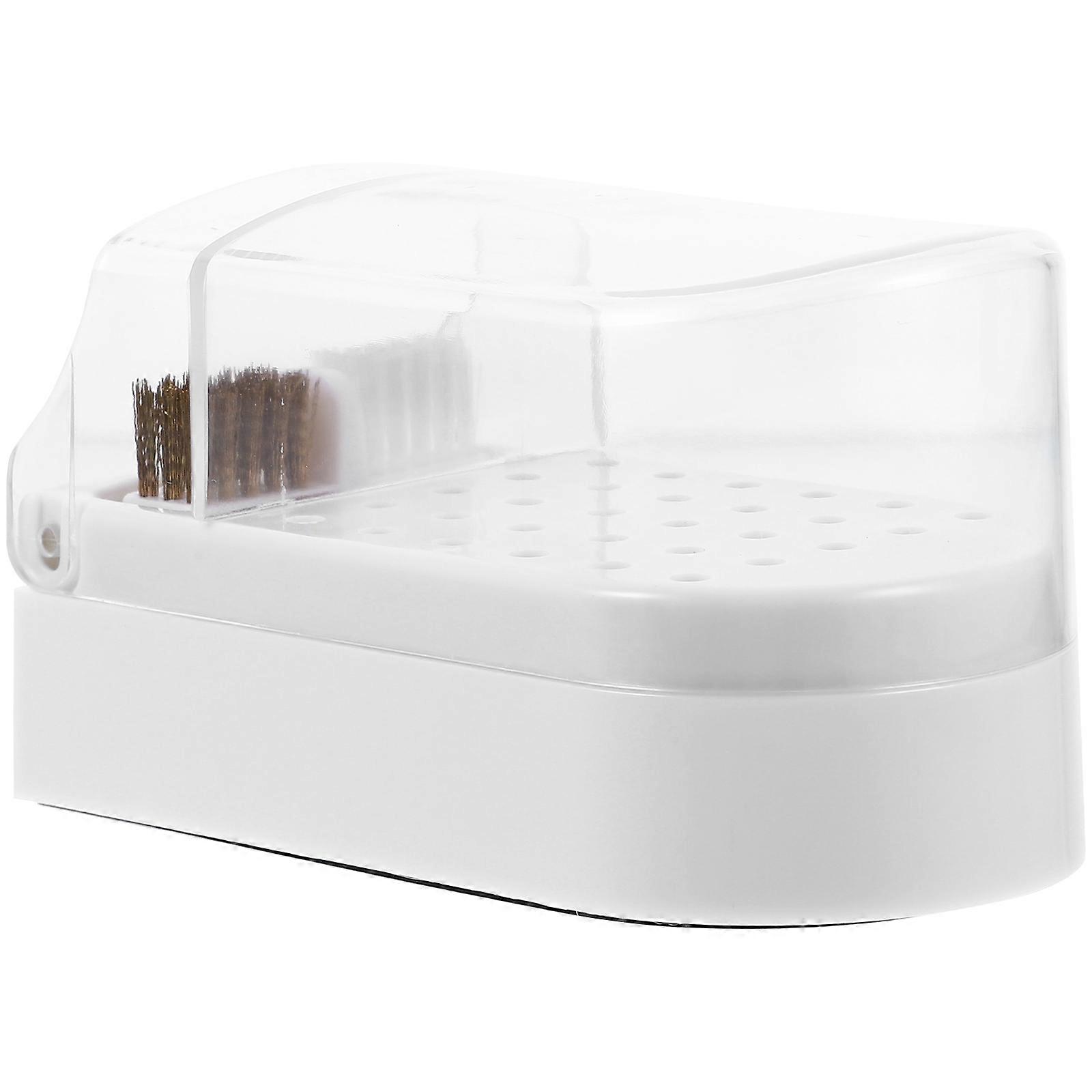 Nail Drill Bits Storage Case for Manicure Grinding Heads 5Pcs Holder