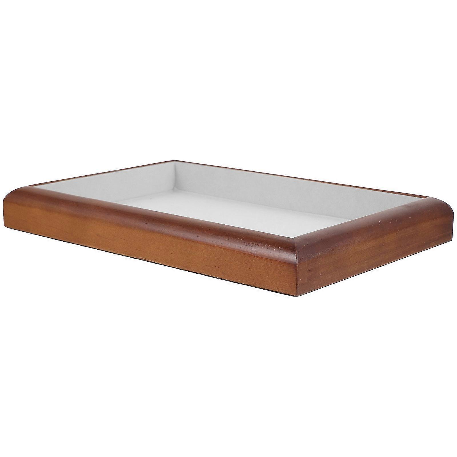 Jewelry Display Tray Organizer for Storage Use 4Pcs Wooden Storage Container