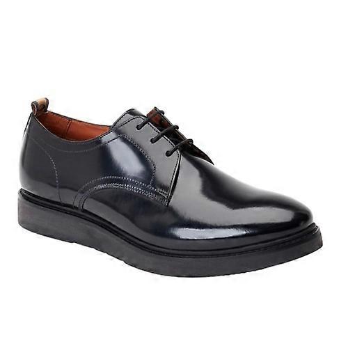 Base London Mens Roly Plain Leather Derby Shoes