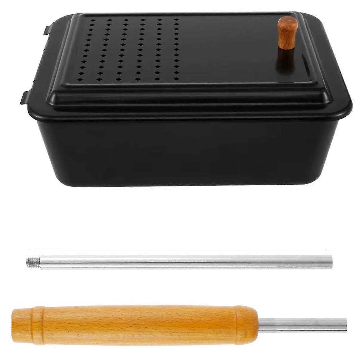 Nonstick Popcorn Popper with Removable Long Handle,Multipurpose Popcorn Pot for Home Use, Ideal for Making Fresh Popcorn