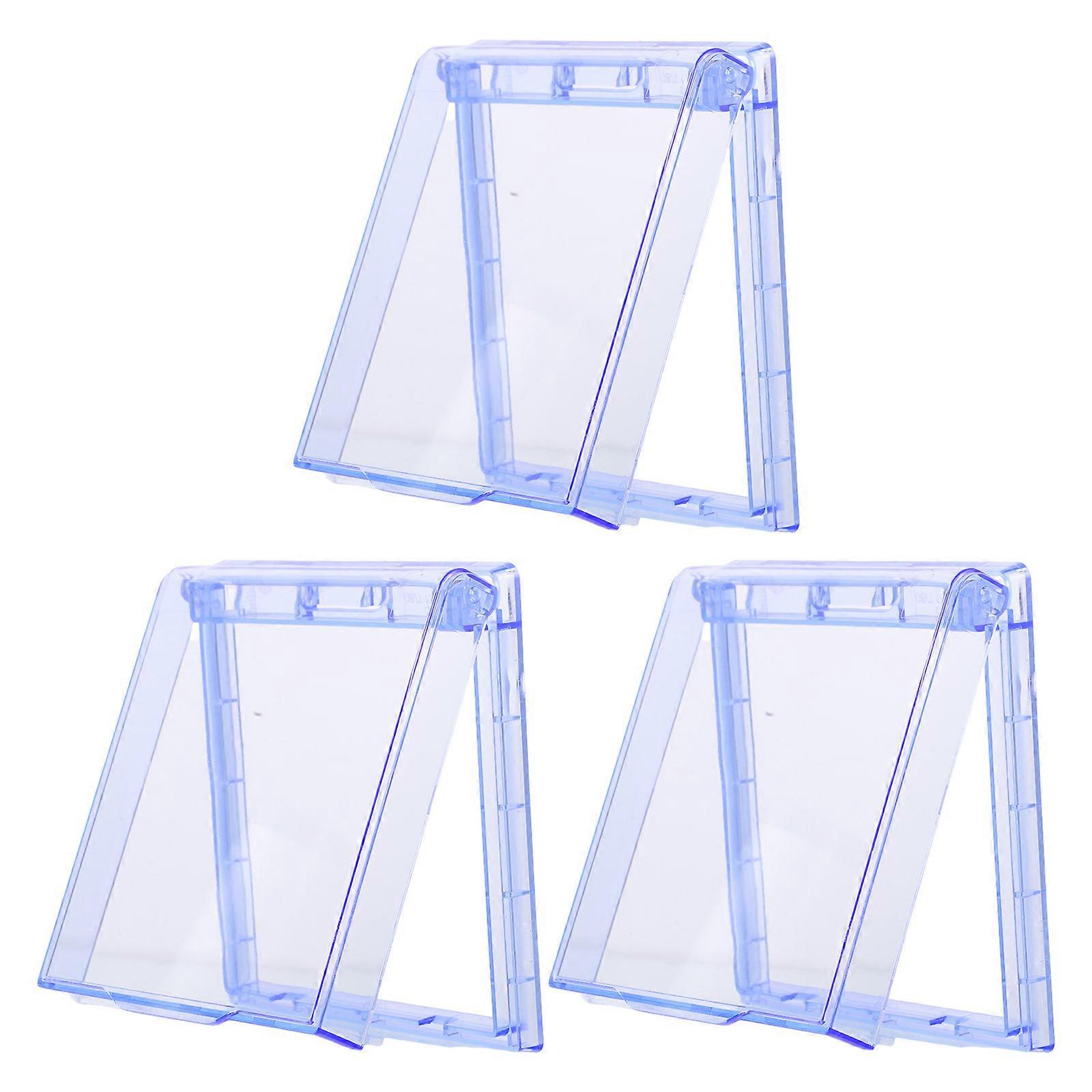 Sky-Blue Weatherproof Electrical Outlet Cover Comprehensive Protection 3Pcs