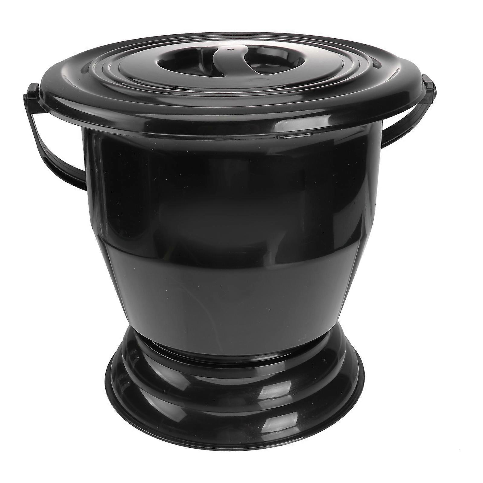 Thickened Spittoon Handheld Potty for Home Use with Lid 1Pcs Non Slip Base