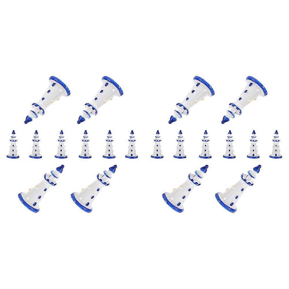 Home Decorative Ornament Resin Lighthouse for Office Table 60Pcs