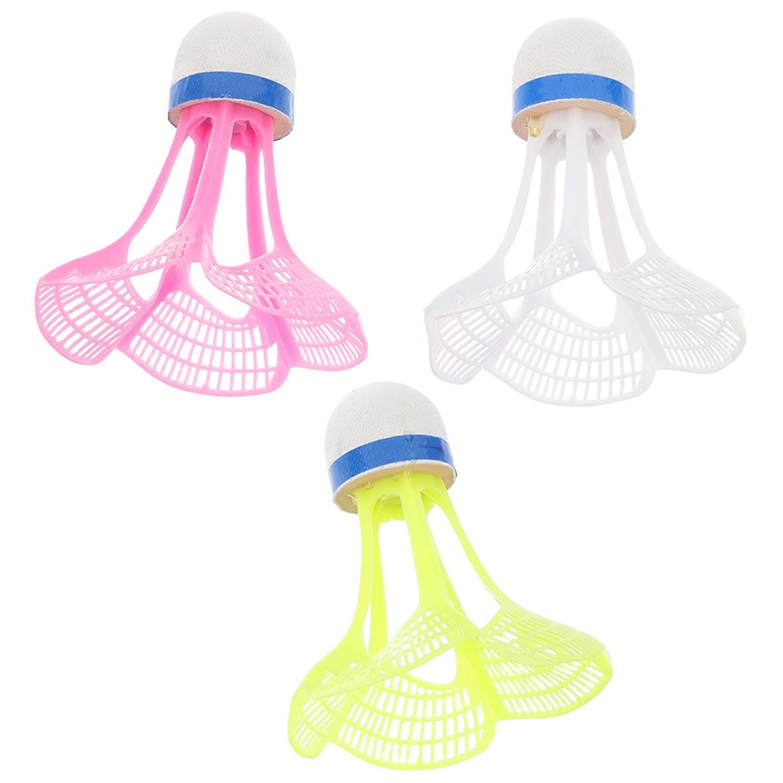 Windproof Nylon Badminton Shuttlecock Set for Training 6Pcs Outdoor Use