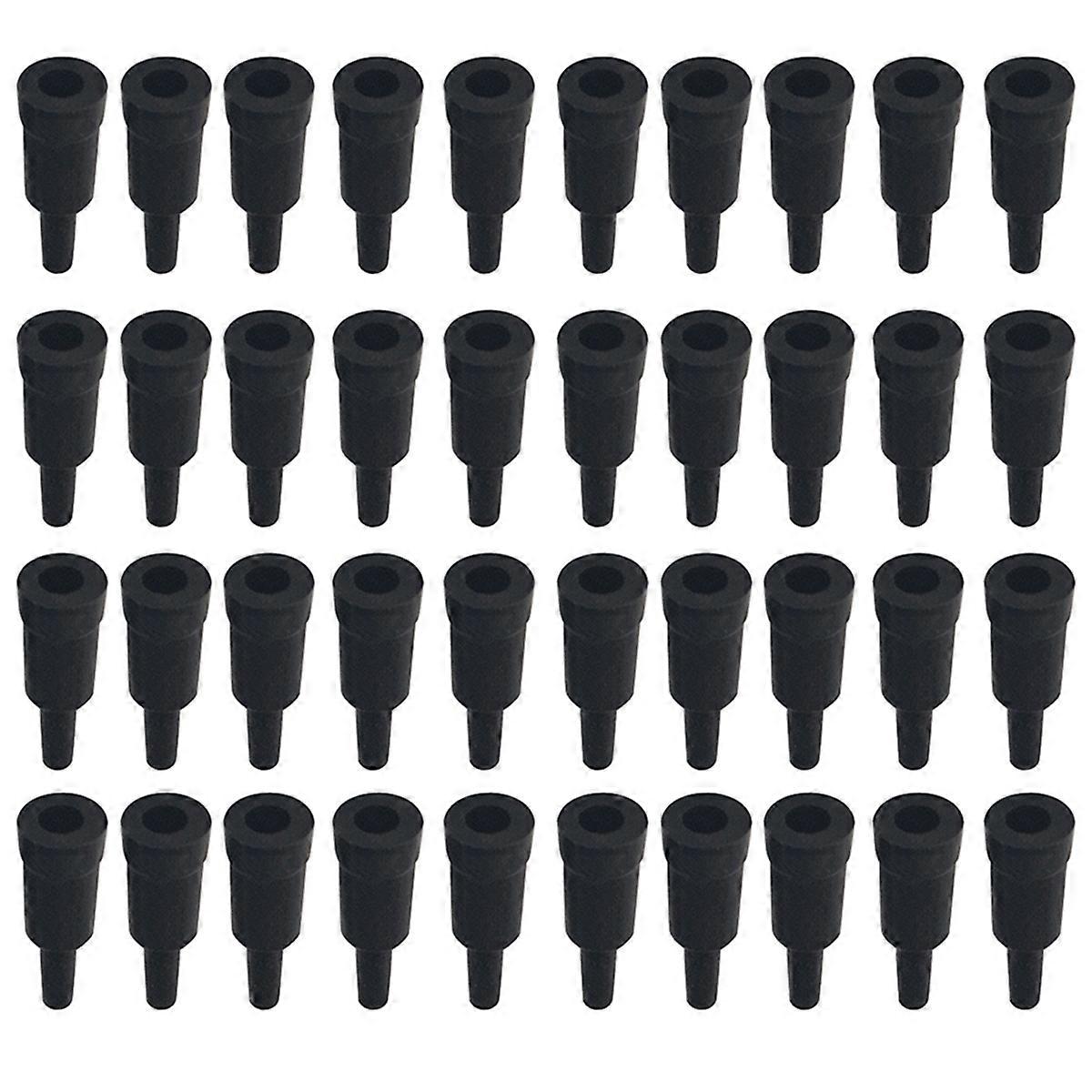 40PCS Cassette Gas Tank Adapters TorchGas Nozzle Connector, Black