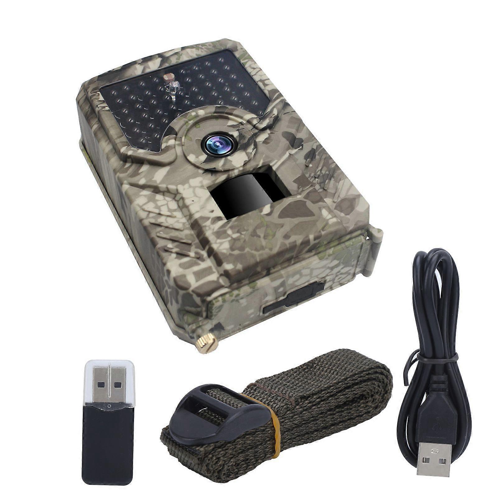 PR200PRO Infrared Trail Camera 16MP HighDefinition Lens Camera for Wildlife Monitoring 49Pcs 940 Infrared Lights