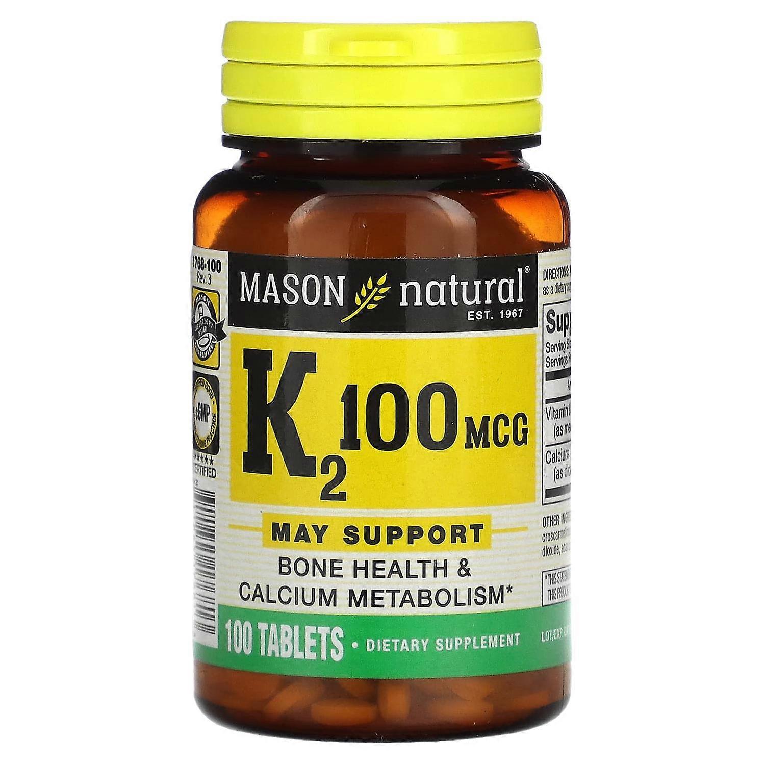 Mason Natural, Vitamin K2, 100 Tablets