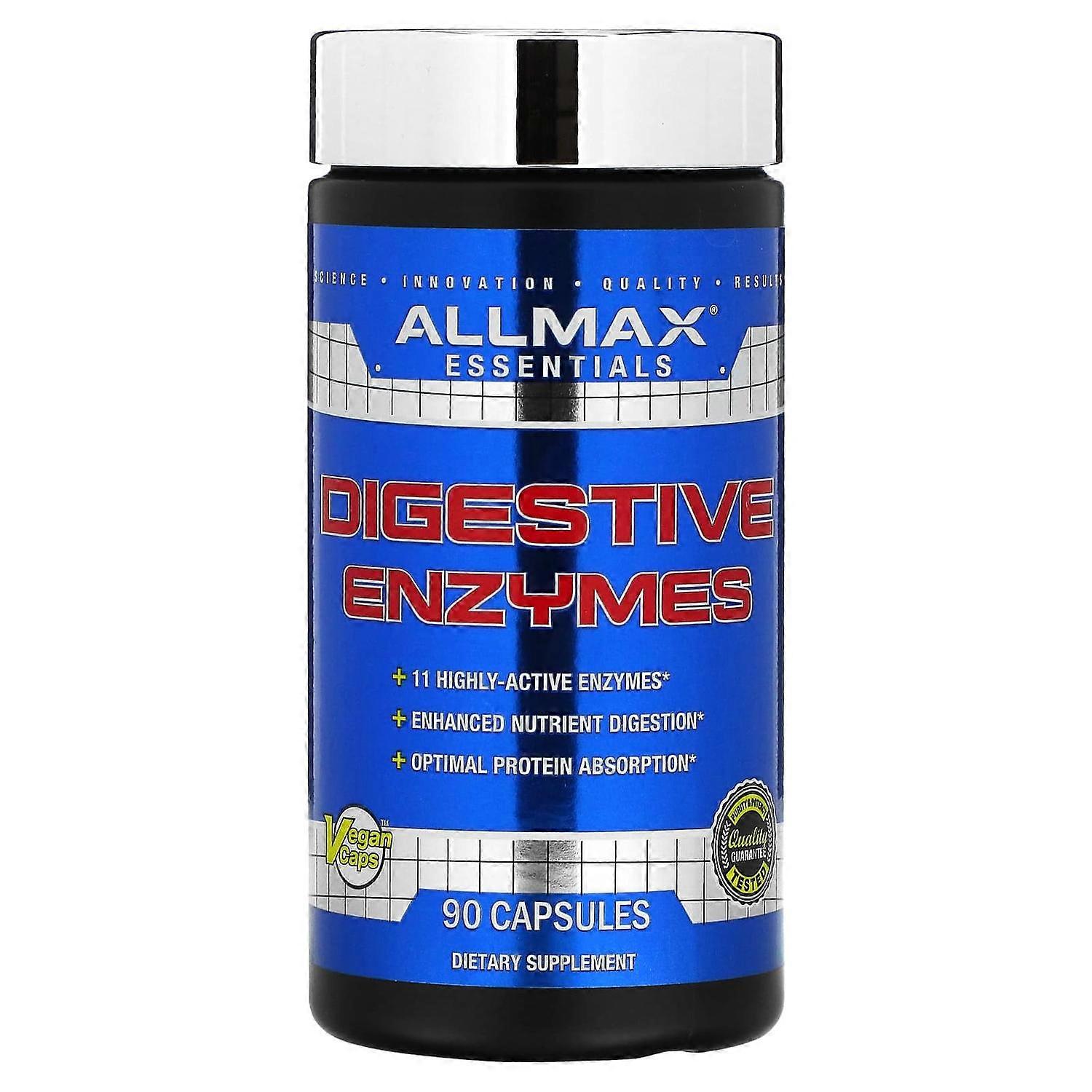 ALLMAX, Digestive Enzymes + Protein Optimizer, 90 Capsules