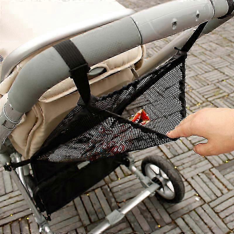 Baby Trolley Mesh Net Pocket, Shopping Net For Strollers Mesh Pocket On The Back Stroller Bottle