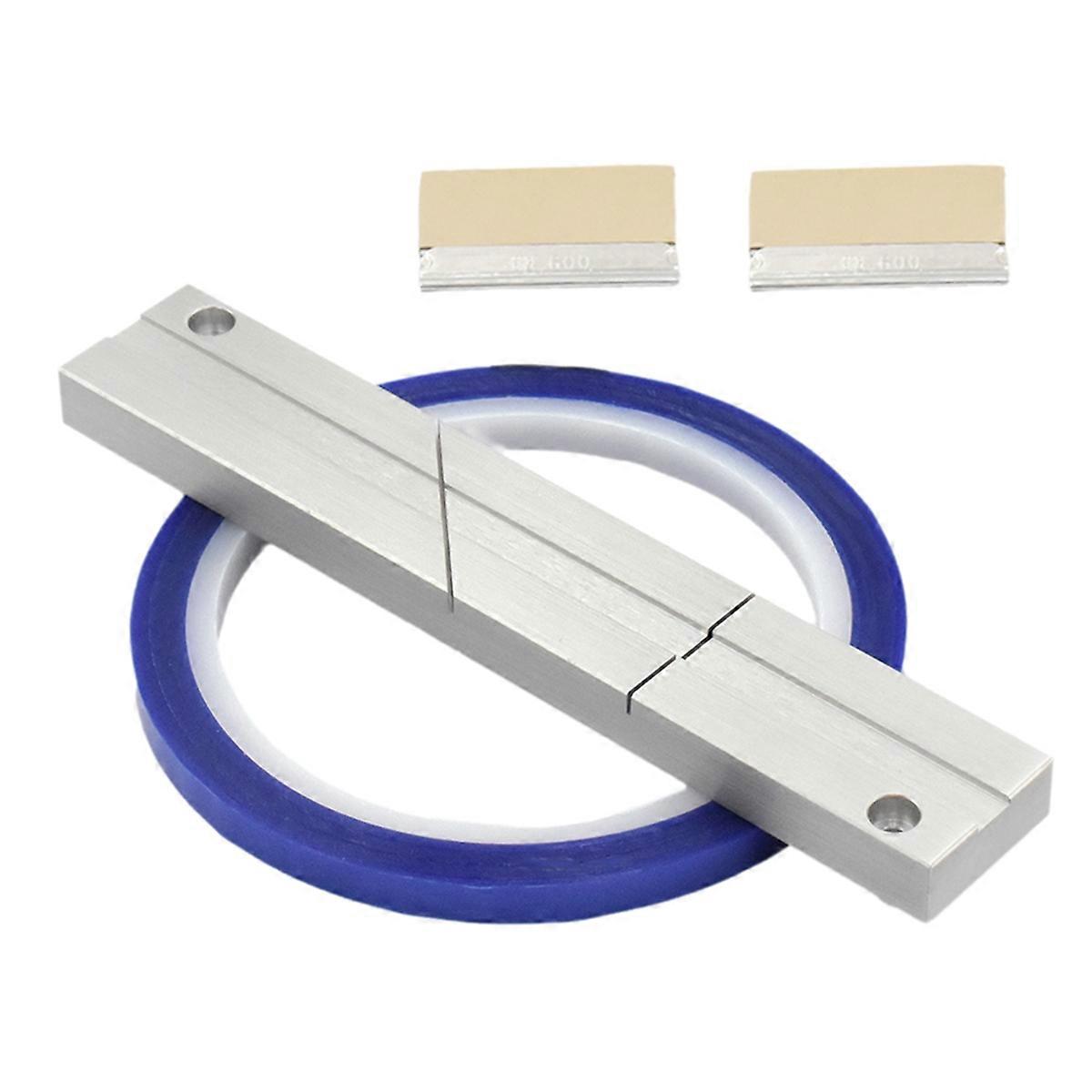 10In Tape Splicing Set Splicing Block with Leader Tape and 2 Cutting Blades, Repairs Broken Tape fo