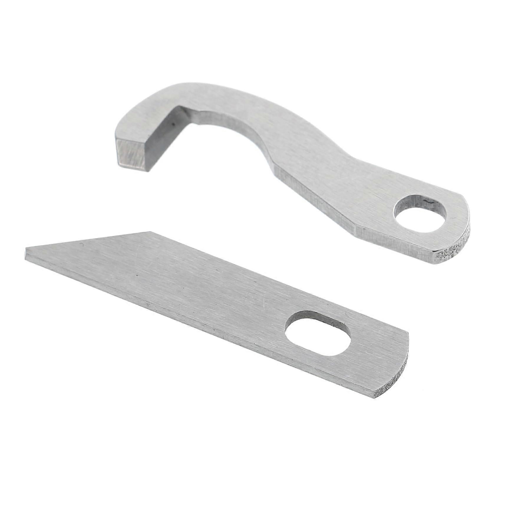 Overlock Machine Blade 4Piece Serrated Metal Upper And Lower Knives For Serger Overlocker Size 4x0.8cm Silver