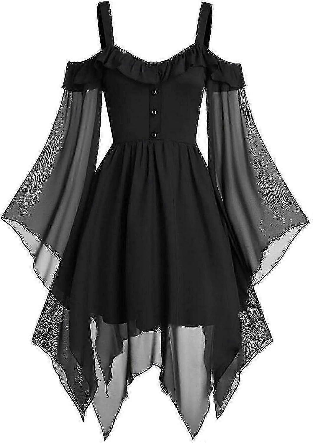 할로윈 르네상스 의상을 위한 오프 숄더 섹시한 기능을 가진 플러스 사이즈 고딕 스팀펑크 요정 드레스