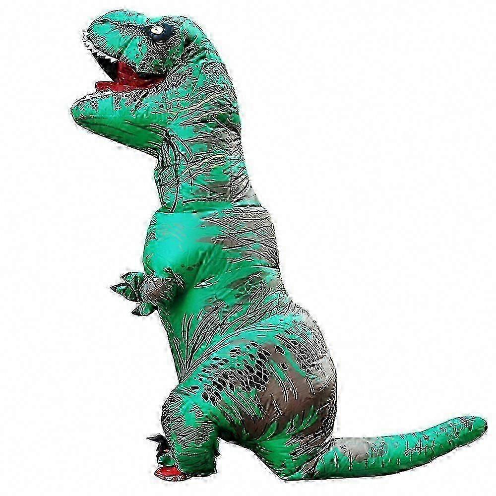 大人と子供のためのインフレータブルT-Rex恐竜のコスチューム、男性と女性のためのハロウィーンクリスマスパーティーコスプレカーニバルドレス