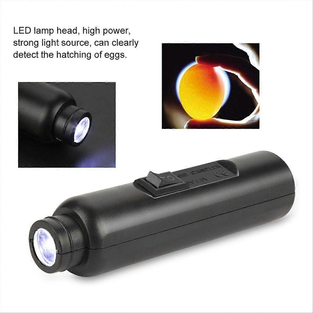 Wireless Rechargeable LED Bright Cool Light Egg Candler Tester