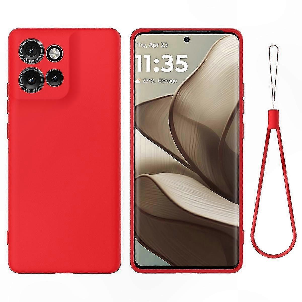 Silicone Full Coverage Case for Phone with Drop Protection and Solid Color Design