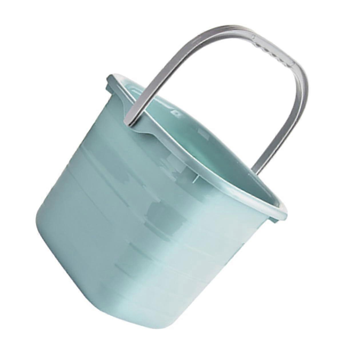 Plastic Bucket Portable Small With Handle Water Container For Gardening Laundry Cleaning Non Slip Easy Carry