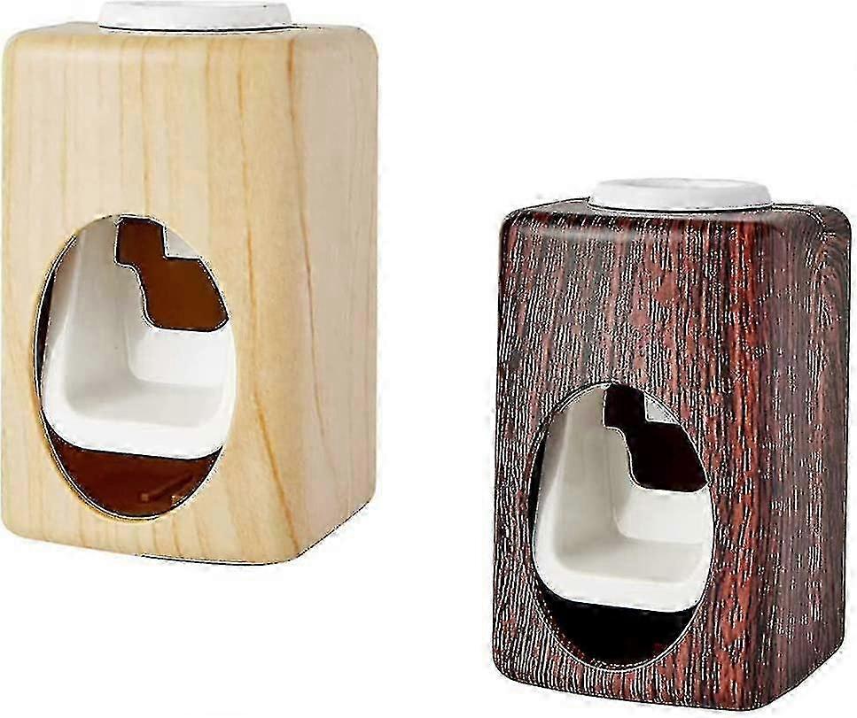 2025 2 Pcs Toothpaste Squeezer Wall Mounted Automatic Toothbrush Holder Toothpaste Dispenser Automatic To
