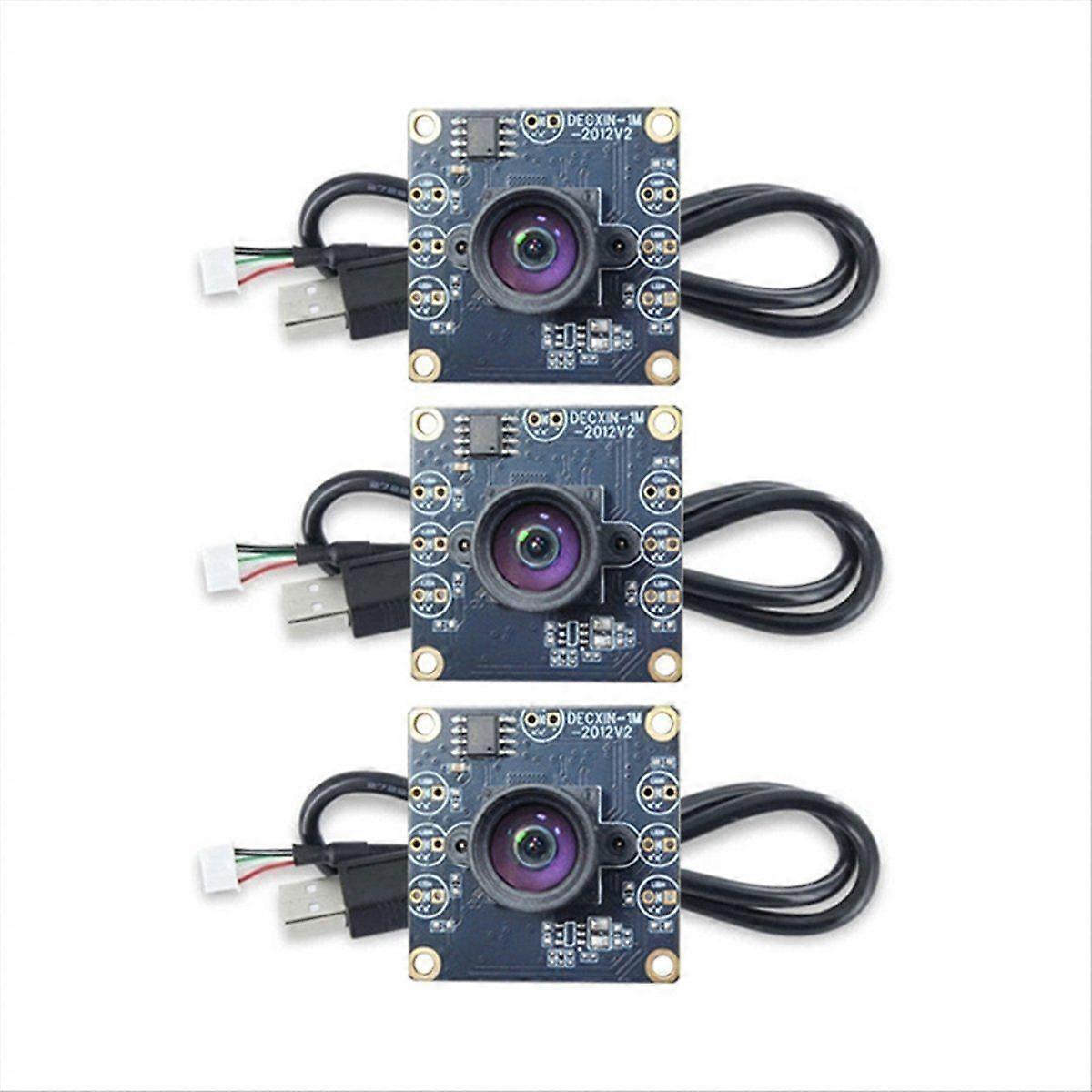 100 Degree Camera Module 1MP OV9732 USB 60cm Cable 3 Sets