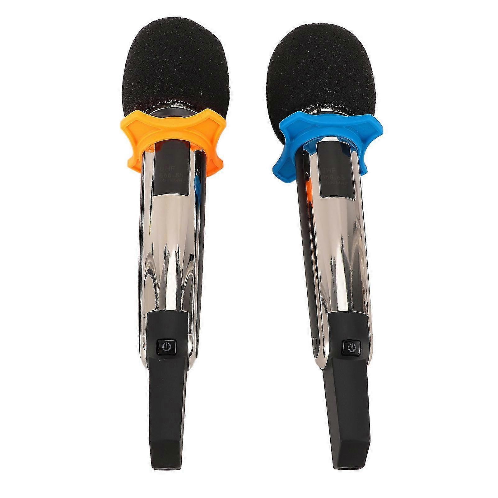 25-26 Wireless Microphone 328ft Range UHF Cordless Dynamic Mic System for Stage