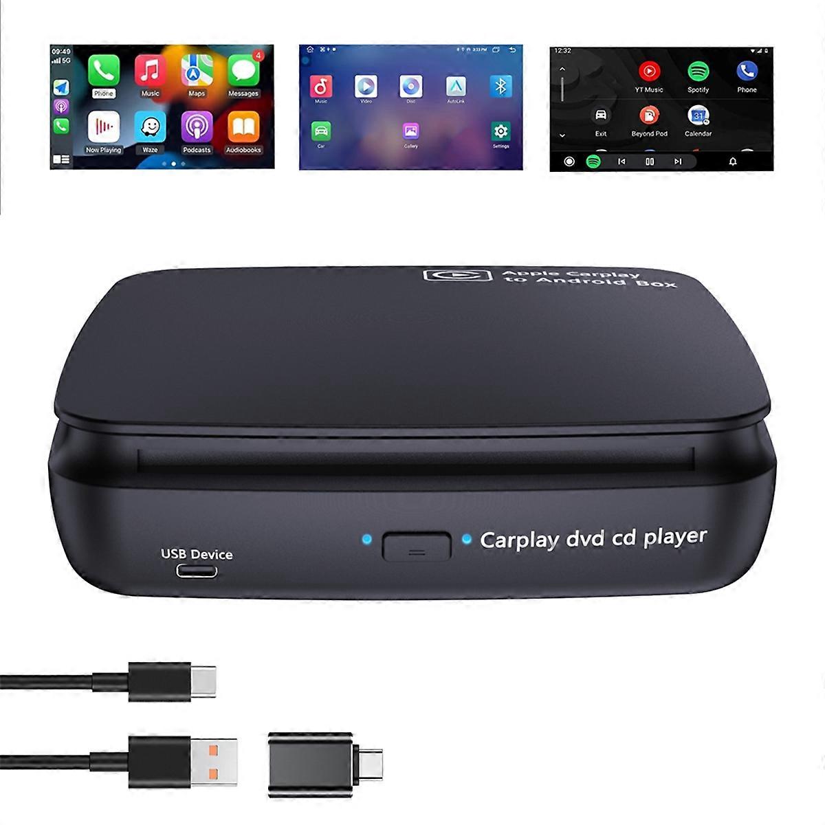 Car CD DVD Player Portable CD Player Music Player Carplay AI Box