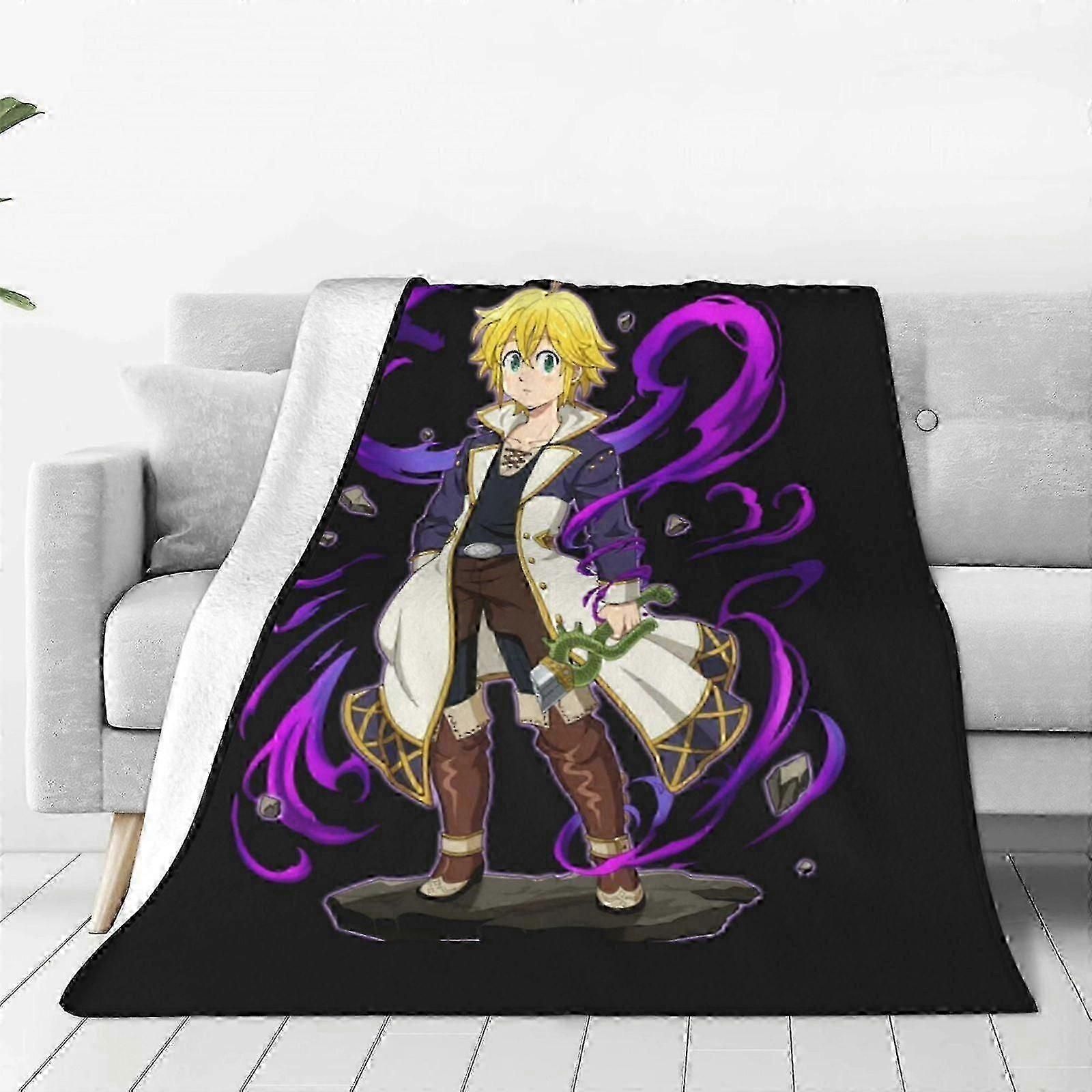 Blanket Nanatsu No Taizai The Seven Deadly Sins Ultra-Soft Micro Fleece Blanket Throw All Season Fuzzy Lightweight Throw Blankets For Office Company H