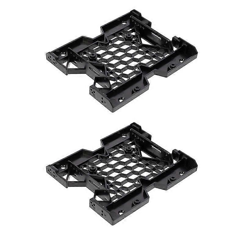 2pcs Hard Disk Conversion Rack 5.25 Inch HDD Mounting Bracket 3.5 Inch to 5.25 Inch Front Bay Adapter Hard Disk Mounting Kit Fan Stand 5.25 Inch to 2.