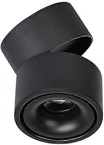 Ceiling LED Downlights COB 5W Black Recessed Downlight Grille Panel Light 3000K 6000K Foldable Spotlight