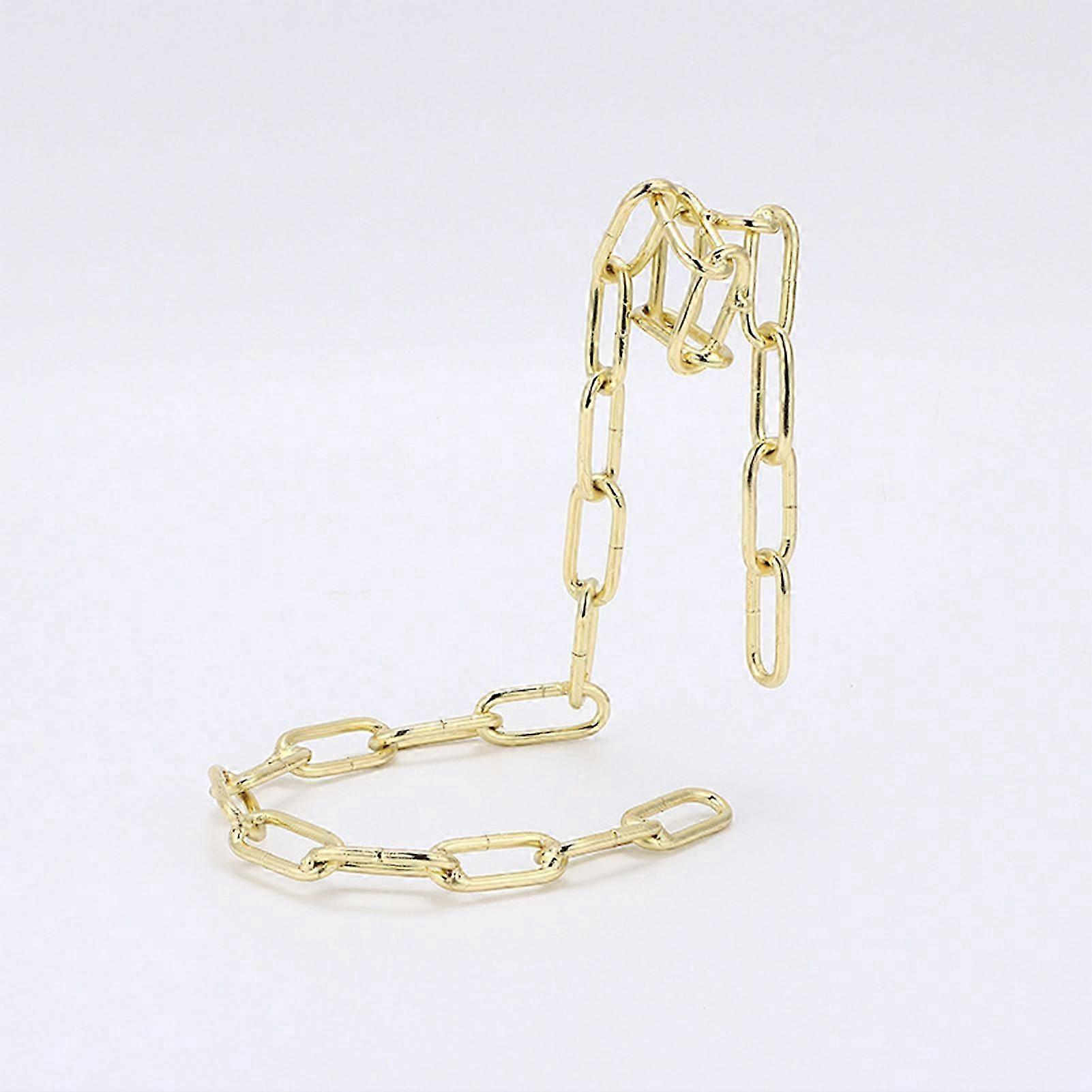 Single Bottle Holder Stand Table Top Floating Rack For Dining Table Closet Shelf  Golden Chain