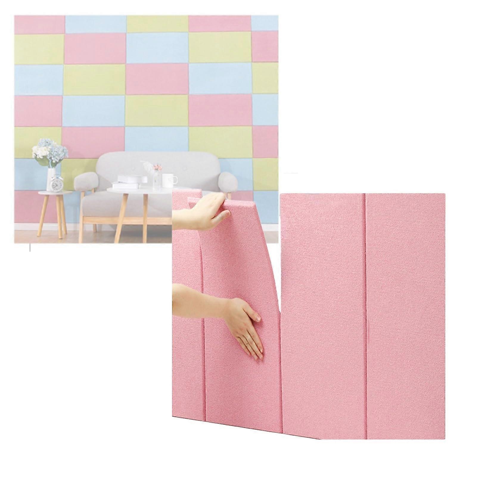 Anti Collision Wall Padding Peel And Stick Headboard Wall Padding 30x60 cm Color3 8 Pcs Removable Foam Backdrop Decor