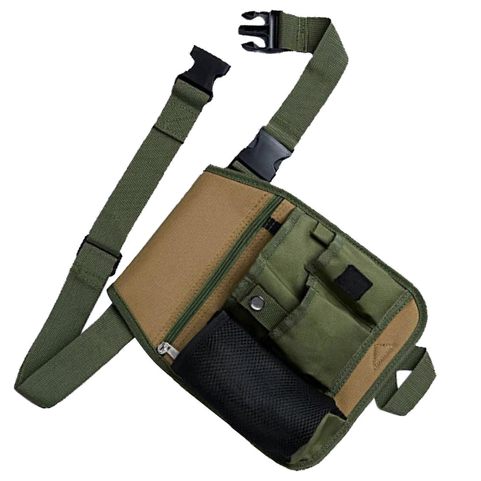 Gardening Tool Belt 600D Oxford Fabric Waist Tool Organizers with 6 Pockets for Easy Access Multicolor