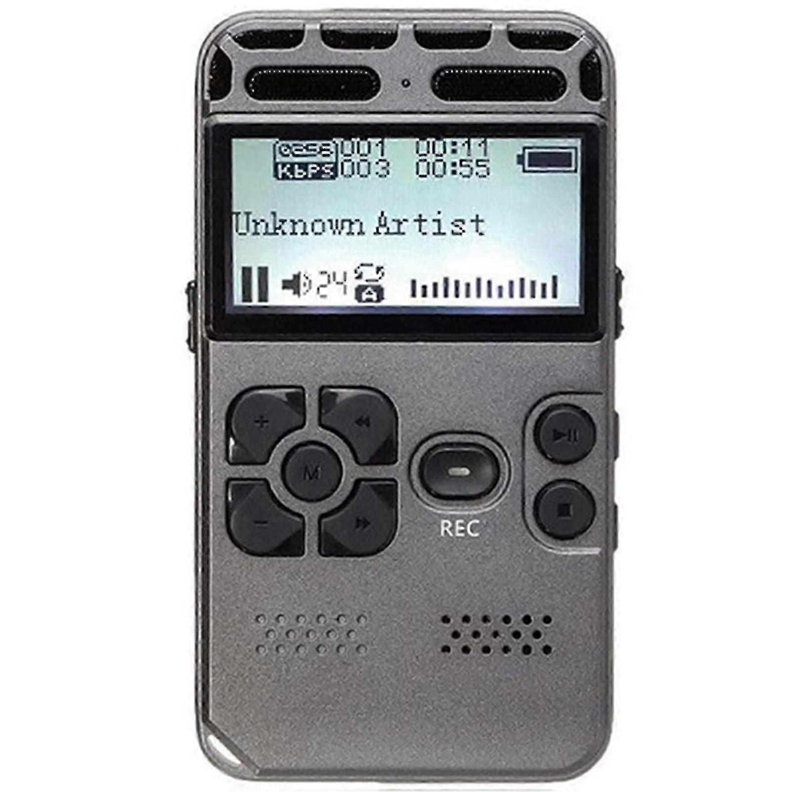 64gb Rechargeable Lcd Digital Audio Sound Voice Recorder Portable Dictaphone Mp3