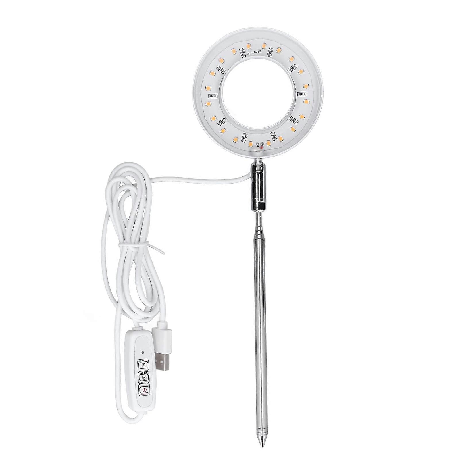 Grow Lights For Indoor Plants Full Spectrum LED Grow Light 4 Dimming 2 4 8H Timer Metal Base Retractable Brightness