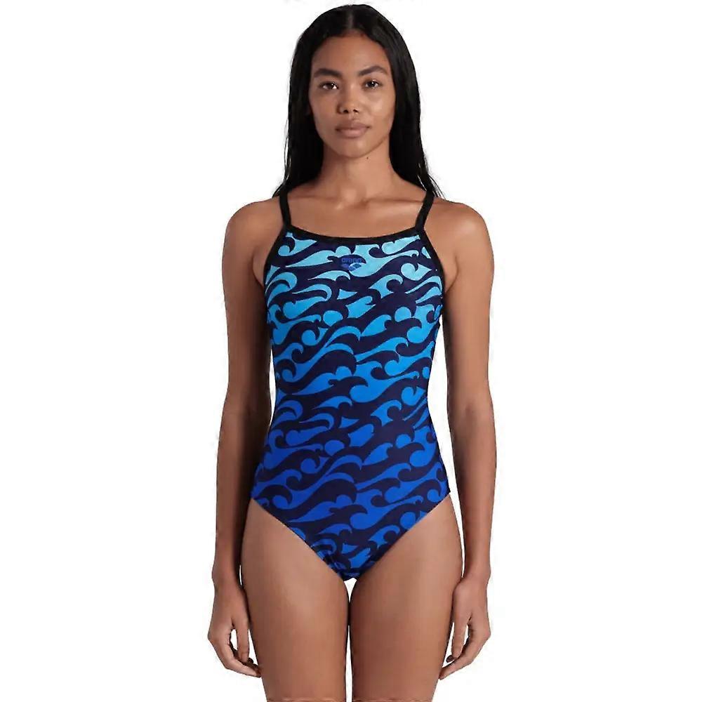 Maillot De Bain Arena Surfs Up Lightdrop Back - Noir/Bleu
