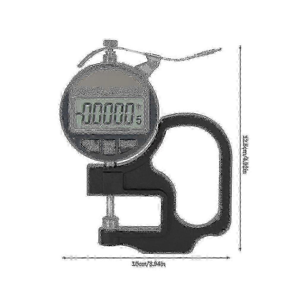 Digital thickness gauge for paper leather cloth wire 0-12.7mm range
