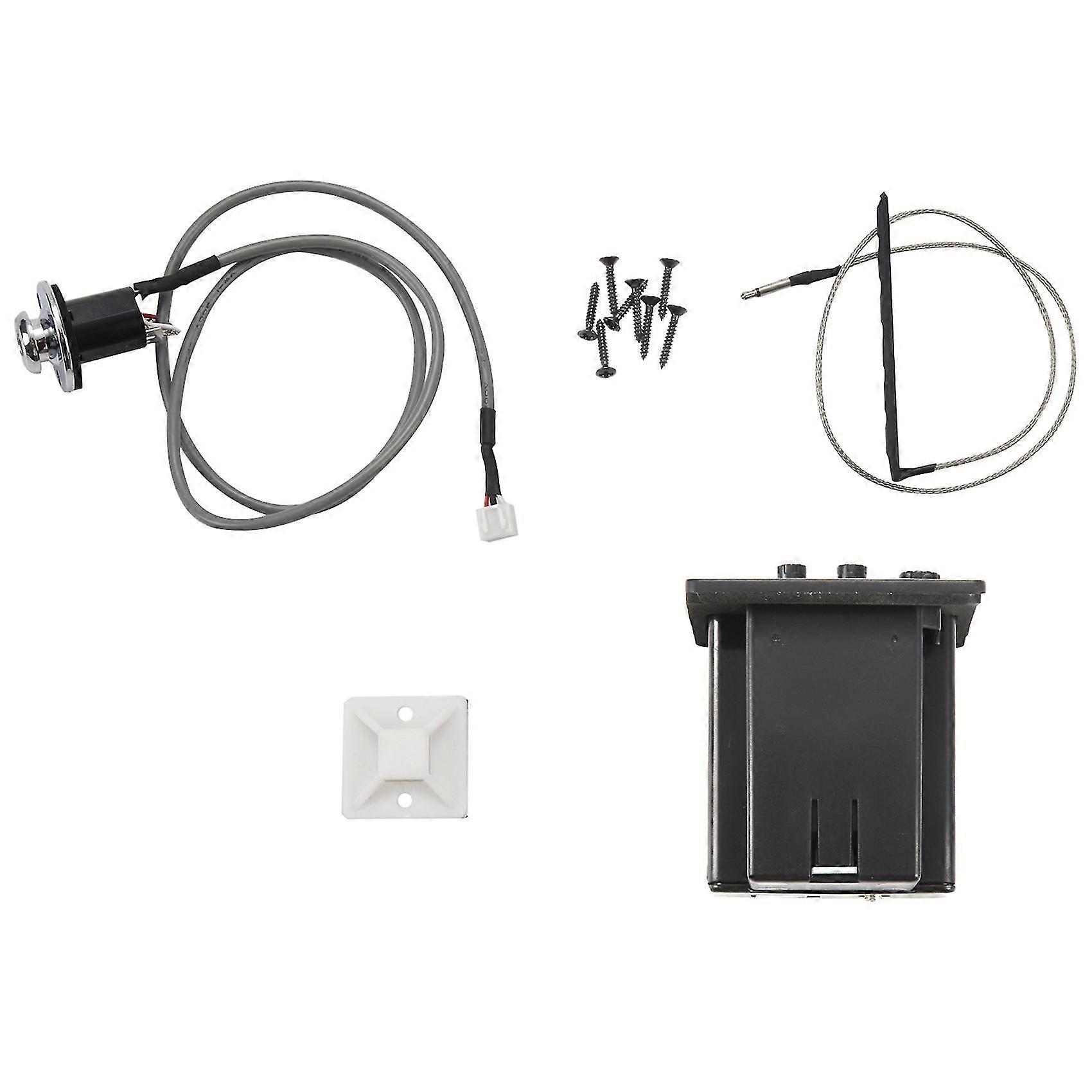 Z5215 Svart 3-bands equalizer-set för akustisk gitarr, förförstärkare, piezo