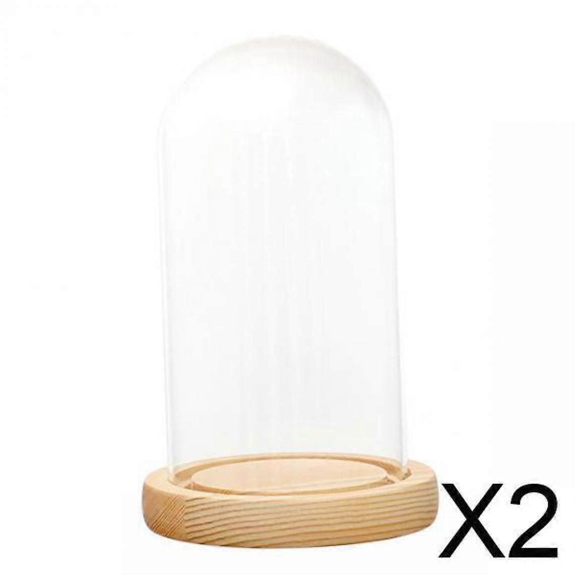 transparent with wooden base