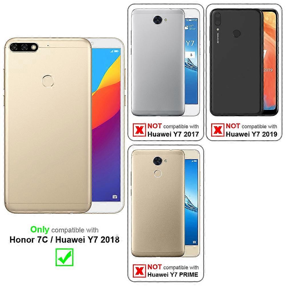 Προστατευτική θήκη Honor 7C / Huawei Y7 2018 - με Floral μοτίβο και υποδοχή κάρτας