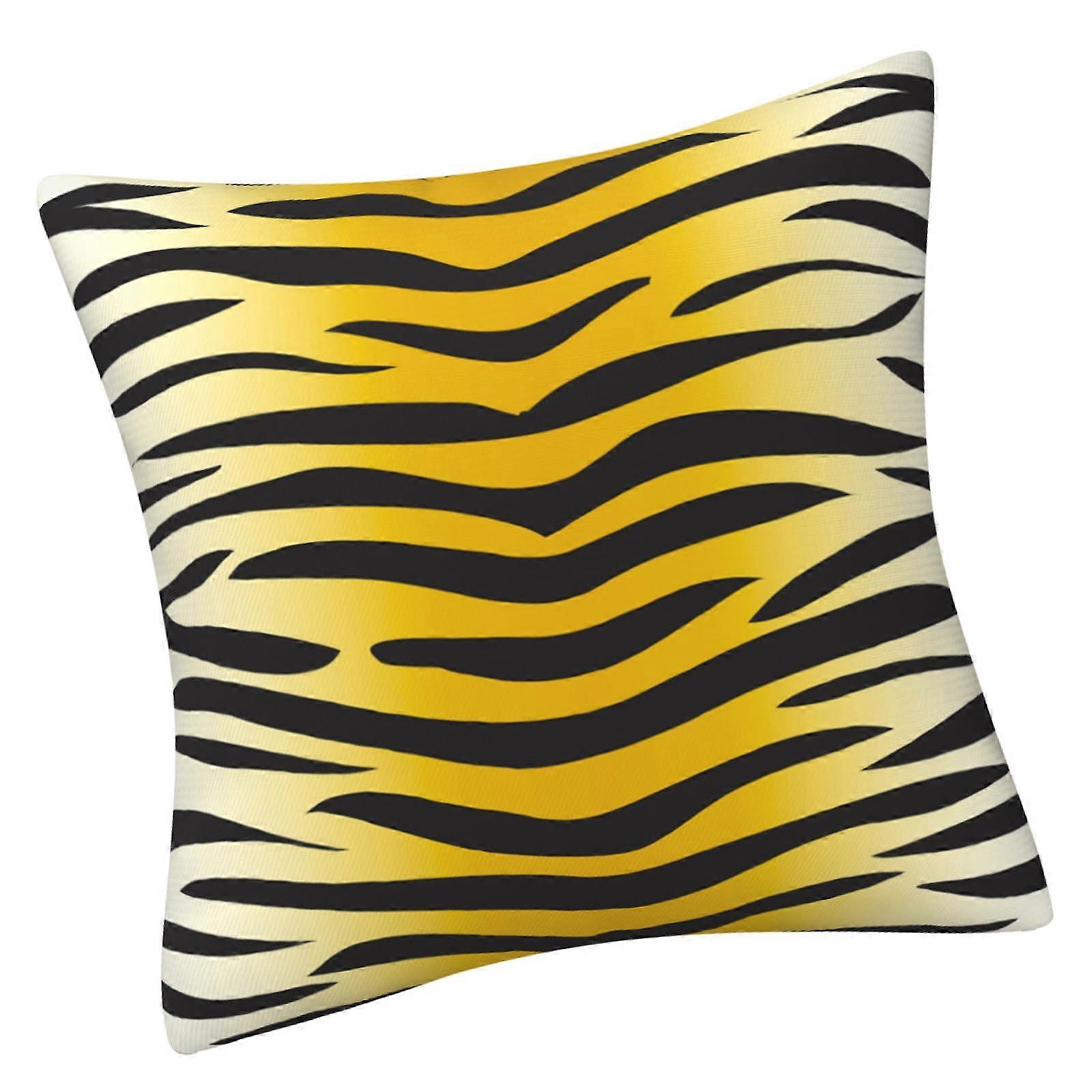 Soft Short Plushie Pillow Cover With Color Print, B5 Size, Woven Pillow Cover, Easy Care