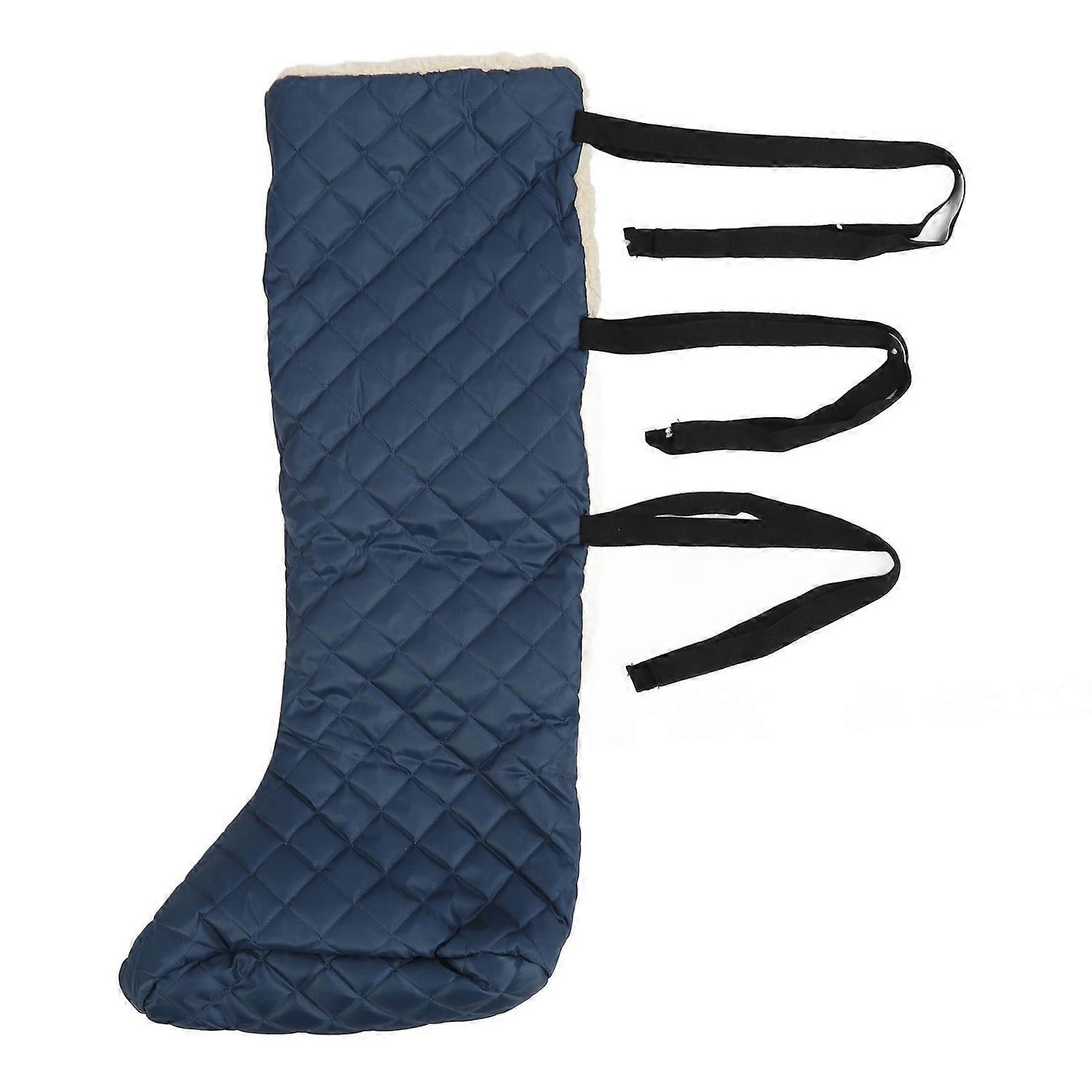 Warm Leg Cast Sleeve Washable Soft Elastic Leg Foot Cast Sock Protector with Adjustable Strap Long