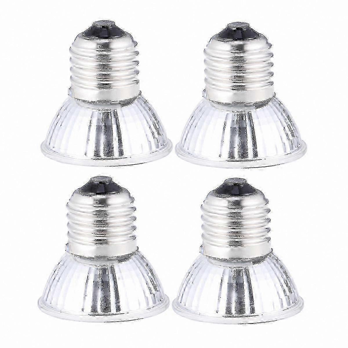 4-Pack Reptile Basking Bulb, 75W UVB UVA 3.0 Heat Lamp for Turtles, Tortoises, Lizards