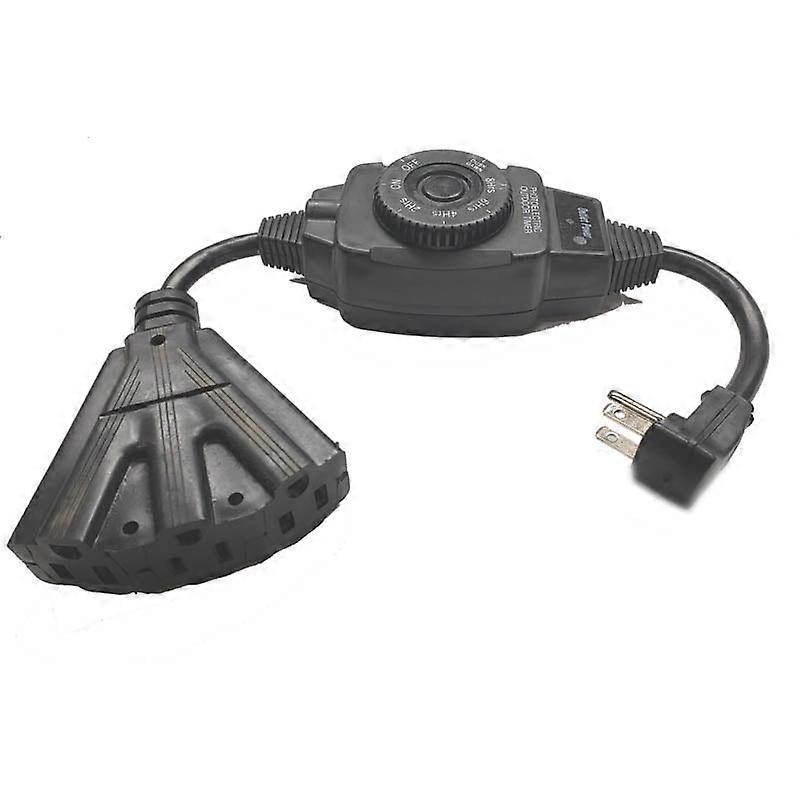 TN000002 - TIMER OUTDOOR PHOTOCELL ACTIVATE 3 OUTLETS