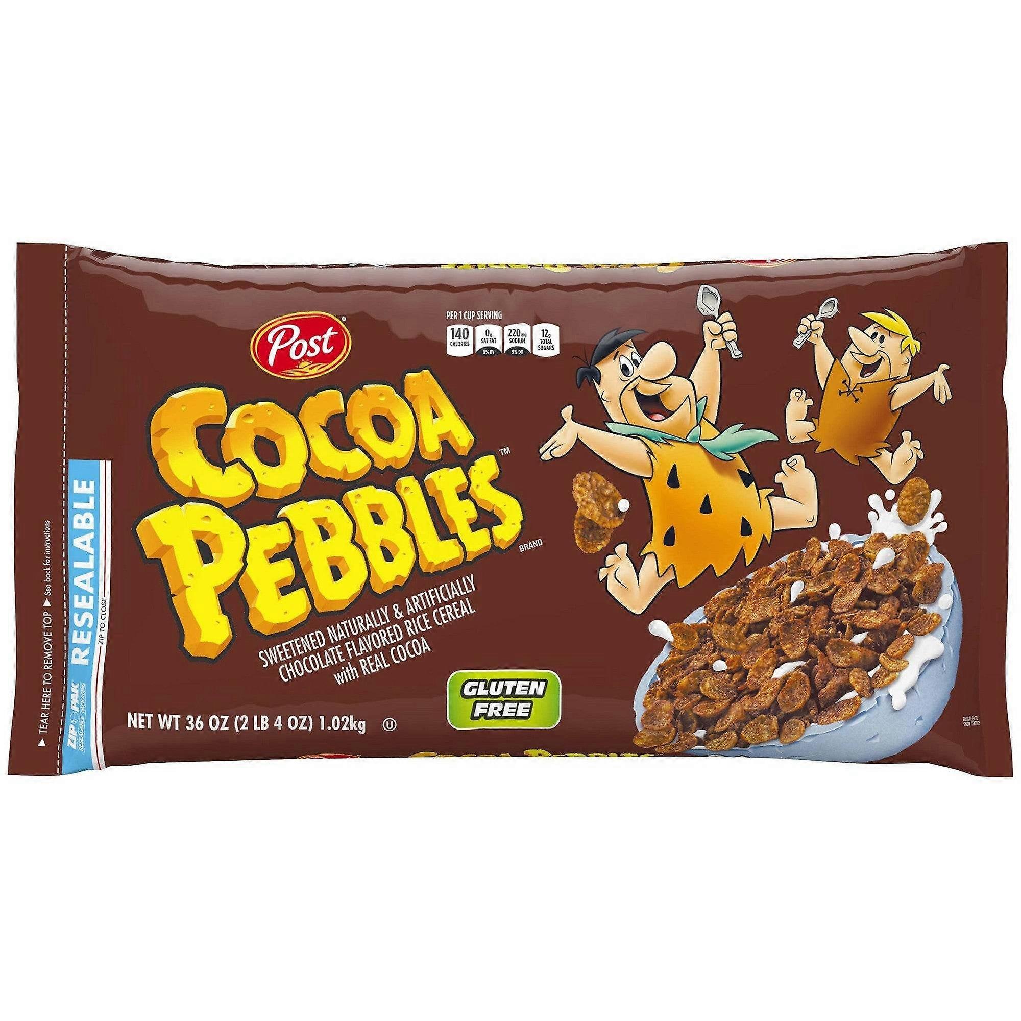 Cocoa Pebbles Breakfast Cereal, 36 Oz